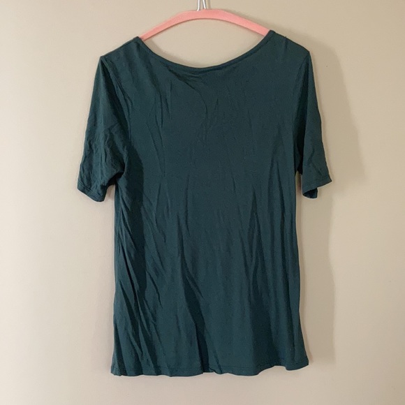 Forest green cut-out short sleeve - Picture 5 of 5